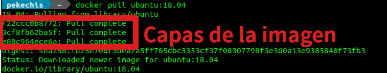 Capas de una imagen docker