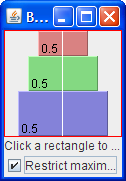 Three center-aligned components