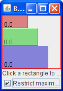 Three left-aligned components