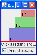 Three right-aligned components